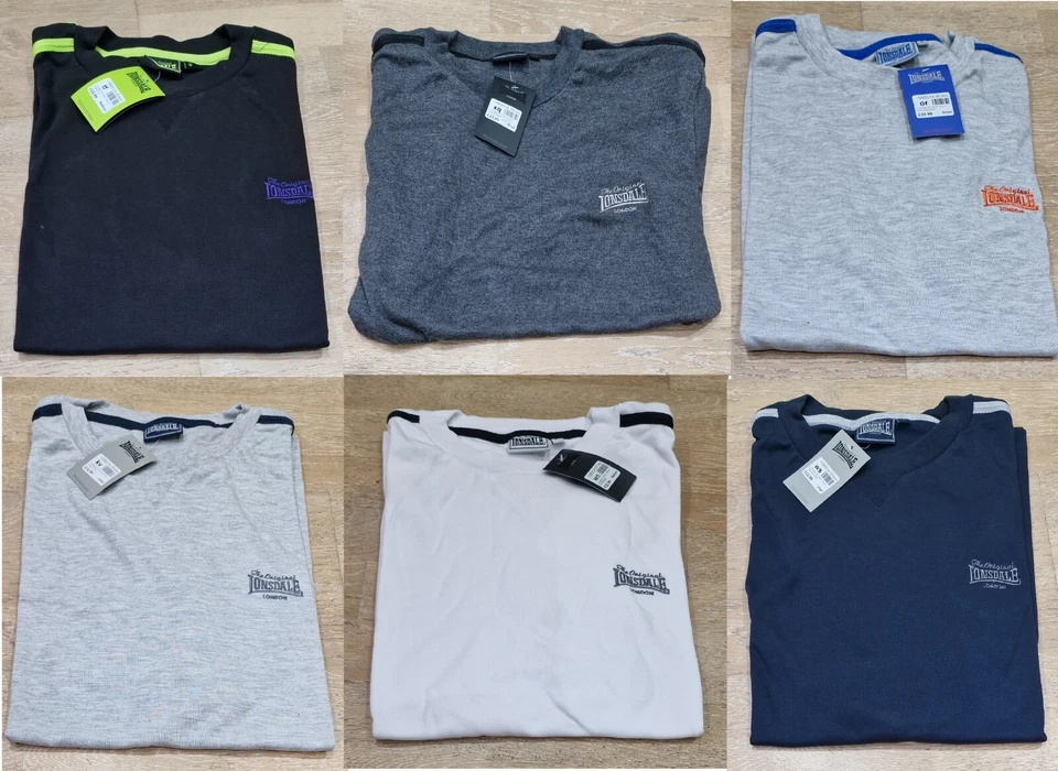 Mens Lonsdale Crew Neck T-Shirt RRP £22.99 CLASSIC CASUAL HIGH QUALITY BNWT - Image 1 of 1