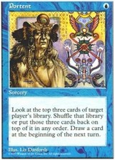 1x Portent NM, English MTG Fifth Edition