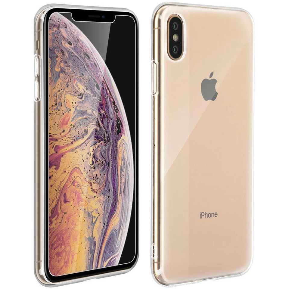 COVER IPHONE XS / XS MAX / XR / XR MAX TRASPARENTE + PELLICOLA VETRO TEMPERATO - Immagine 1 di 1