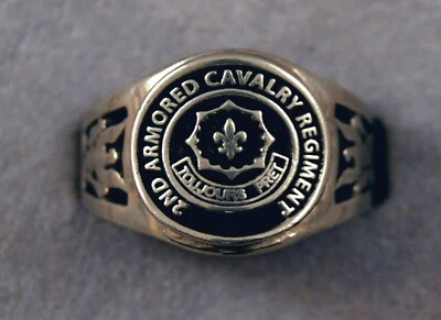 第 2 装甲骑兵团戒指 2d ACR Insignia 2nd Dragoons Toujours Pret — 第 1/4 张图片