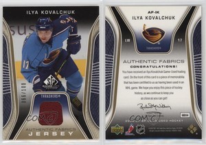 2006-07 SP Game Used Edition Authentic Fabrics Gold Jersey /100 Ilya Kovalchuk