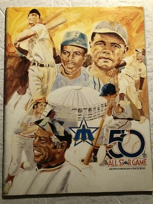 1979 ALL STAR GAME Program KINGDOME SEATTLE Jackie ROBINSON Babe RUTH 50th ANNIV - Image 1 of 2