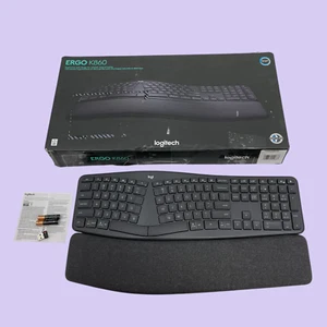Logitech ERGO K860 Kabellose Ergonomische Split-Tastatur Schwarz #BU1667 (AR) - Bild 1 von 9