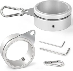 Flag Pole Rings, Aluminum Alloy Flagpole Rings 360° Rotating Anti Wrap Flag Mou - Picture 1 of 8