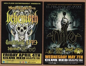 2014 Behemoth Nile Goatwhore 1349 Metal Alliance concert promo card ad Arizona - Picture 1 of 2