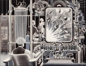 The Experiment : Frank R. Paul : Pulp SciFi : Archival Quality Art Print - Picture 1 of 2
