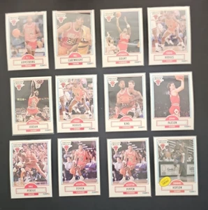 1990 Fleer Chicago Bulls Team Lot (12 Cards) - Stars & Highlights - NM Clean - Bild 1 von 10