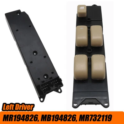 Left Driver Beige For Mitsubishi Lancer 2002-2011 2012 2013 Power Window Switch - Image 1 of 4