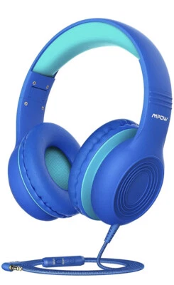 Mpow CH6S Kids Headphones Earphone 3.5mm Wired Headset HD Over Ear For PC Laptop - Image 1 of 4