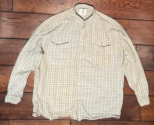 Camisa abotonada a cuadros con retazos de tela mixta talla mediana de ASOS Collusion para hombre - Imagen 1 de 14