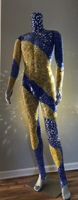 Mannequin Ukrainian Soldier Contemporary Art Sculpture Mosaic Stained Glass 6FT - Image 1 of 4