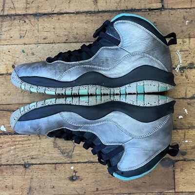 2014 Nike Air Jordan 10 Retro 'Lady Liberty' 男式 8 银色运动鞋 705178-045 — 第 1/4 张图片