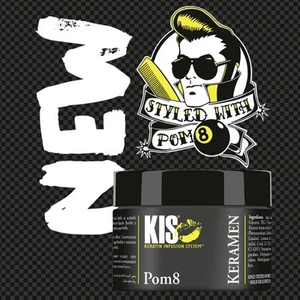 KIS KERAMEN POM8 Pomada Con Queratina 2x 150ml Brillo Fuerte Sujeción - Imagen 1 de 1