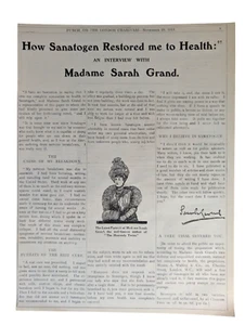 1911 Sanatogen Tablets Quack Medicine anuncio impreso original Reino Unido Punch Mag 7,5 x 10,5" - Imagen 1 de 1