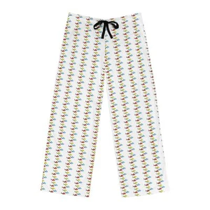 Colorful Floral Men's Pajama Pants, Comfortable Sleepwear, Gift for Him, - Picture 1 of 5