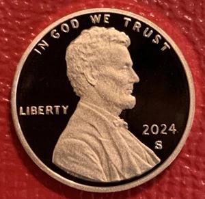 2024 S Lincoln Shield Cent Proof from US proof penny Ready to ship pennies - Picture 1 of 2