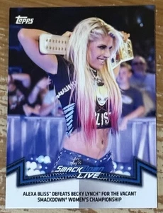 2018 Topps WWE Women’s Division Alexa Bliss Smackdown Live Insert Card!! - Picture 1 of 3
