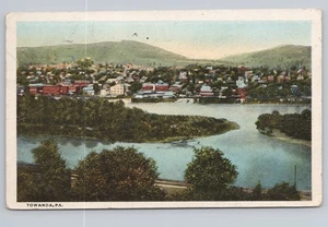 Vista panorámica Towanda PA Pennsylvania 1923 - Imagen 1 de 2