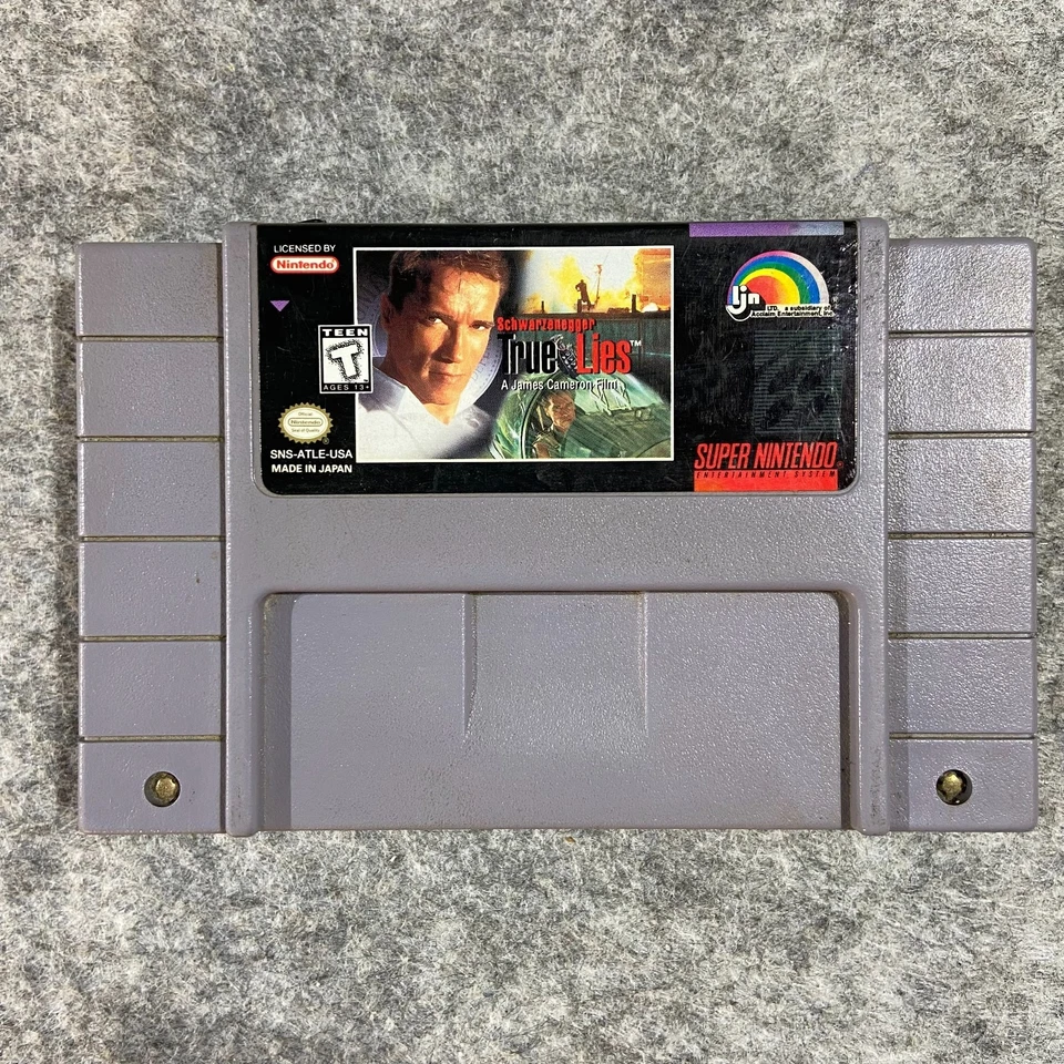 True Lies (Super Nintendo Entertainment System, 1995) Free Shipping Tesed - Image 1 of 3