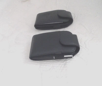 Fundas abatibles negras de cuero genuino AT&T almohadilla para escribir bolígrafo Foto 1 de 4