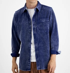 Sun + Stone Mens Ashford Corduroy Long Sleeves Button-Down Shirt Size S - Picture 1 of 14