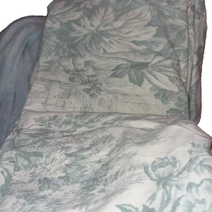 Pottery Barn ~ MATINE TOILETTE ~ komplettes doppeltes/volles 4-teiliges Blatt-Set SPROSSENGRÜN ~ FRANZÖSISCH - Bild 1 von 4