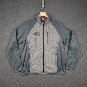 ORVIS Jacket Mens L Large Grey Puffer Hybrid Softshell Stretch Mixed Media - Picture 1 of 10
