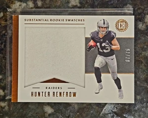 Muestras sustanciales de novato 2019 Panini Encased/75 Hunter Renfro RC SP - Imagen 1 de 3