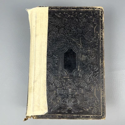 Holy Bible Leather Polyglott Early American Old and New Testament - Image 1 of 4