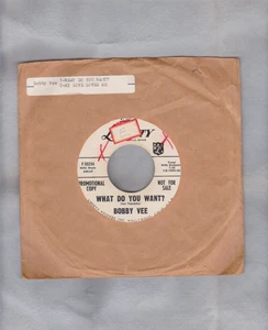 Bobby Vee/ What Do You Want b/w My Love Loves Me/ Liberty 55234/ 1959 Promo/ VG+ - Picture 1 of 1