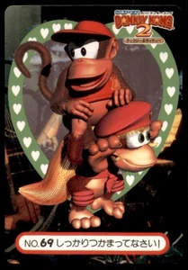 Super Konkey Kong 2 1996 Nintendo Bandai ¡Agárrate fuerte! Japón #69 - Imagen 1 de 2