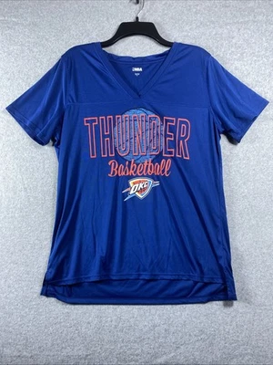 Camiseta NBA Mujer Talla XL Azul Jersey Thunder Fan Wear Atlética Westbrook OKC Foto 1 de 4