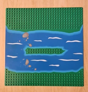 ROCKY RIVER RETREAT BASE PLATE 32X32 rocks, island genuine LEGO baseplate [L8] - Picture 1 of 6