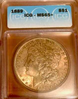 1889 Morgan Dollar Toned - Image 1 of 2