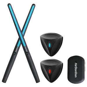 Portable Air Drum Set Air Drum Foot Sensor Bluetooth-Compatible Virtual Drum Sti - Picture 1 of 15