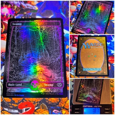 MTG Swamp V.1 🇬🇧  Nm Full Art Gothic Horror FOIL Innistrad: Crimson Vow OG - Bild 1 von 4