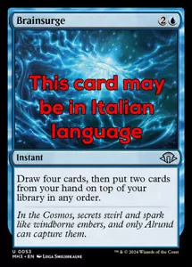 MTG BRAINSURGE EXC - SCARICA CEREBRALE 53 - MH3 - MAGIC - Foto 1 di 1