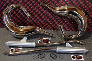 Vito's Performance FAT BASTARD pipes in frame 1987-2006 Yamaha Banshee CHROME - Picture 1 of 12