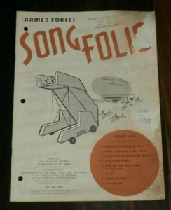 ARMED FORCES SONG FOLIO August 1959 - Noten für US-Truppen - Noten - Bild 1 von 4