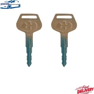2 PCS 787 Ignition Keys For Komatsu Excavators Heavy Equipment Keys - Picture 1 of 4