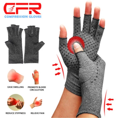 Guantes de compresión túnel carpiano artritis mano muñeca soporte alivio del dolor Foto 1 de 4