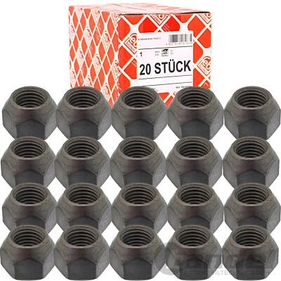 20x FEBI RADMUTTER KEGELBUND STAHLFELGEN für FORD B/C-MAX FIESTA 6 7 FOCUS 3 4 - Bild 1 von 2