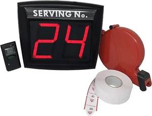 Eliminacode Display LED Due cifre + Radiocomando Display + Dispenser con Ticket - Foto 1 di 7