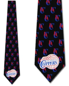 Cravatta Uomo - NBA Basketball - LA CLIPPERS - Seta - NUOVO - Foto 1 di 1