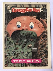 Garbage Pail Kids Topps Original Series 11 Sticker Toxic Wes 435b - Picture 1 of 2