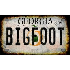 Bigfoot Georgia Novelty Mini Metal License Plate - Imagen 1 de 1