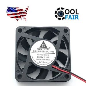 12V 60MM Cooling Fan 60x60x15mm 2Pin 6015 Fast Shipping from USA - Picture 1 of 6