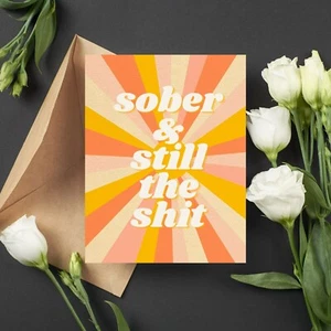 Sober Gift for Loved One in Recovery Sobriety Cards - Picture 1 of 2