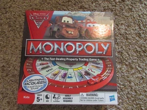 2011 Monopoly Disney Cars Game by Parker Brothers Complete Great Cond FREE SHIP - Picture 1 of 3