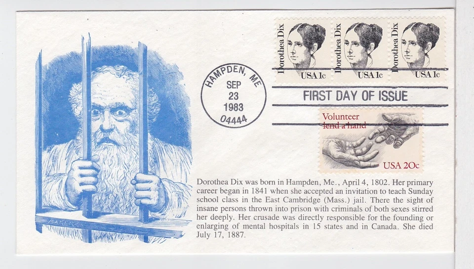 TurtlesTradingPost- Dorothy Dix- Great Americans  1983 #1844- FDC KMC Venture - Image 1 of 1
